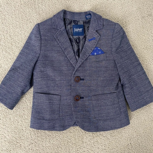 Baker by Ted Baker 6-12 month herringbone blazer - Picture 2 of 8